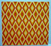 Traditional bargello needlepoint