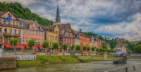 Germany Houses Rivers Marinas Sankt Goar Street