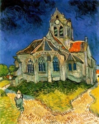 The Church at Auvers - Kostel v Auvers - 1890