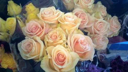 svatební smetanové růže