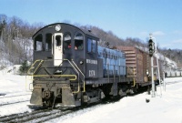 B&M 1274 with WP 30010 at White River Junction, Vermont 1969