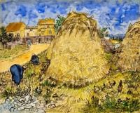 Vincent van Gogh - Meules de Blé ~ 1888