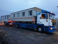 MAN and its trailer delivering in EU