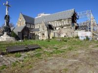 Cathedral at Christchurch NZ, after 2012 Earthquake