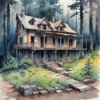 abandoned Inn, resizable 9 to 600 pieces