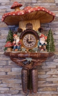 Cuckoo Clock - Toadstool with Gnomes (15 - 170 Pieces)