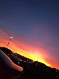 Sunset in the Parking Lot