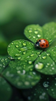 ladybug on clover (resize 15 to 336)