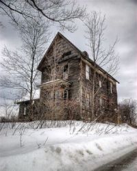 Farm House in Winter