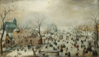 Hendrick Avercamp - Winter Landscape (1608)