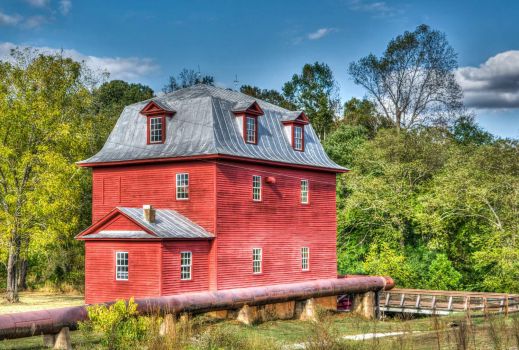 Solve Big Otter Mill - Bedford, Virginia jigsaw puzzle online with 96