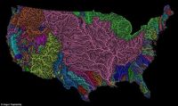 Veins of America map shows rivers