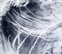 “Ship Tracks over the Pacific Ocean”