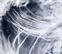 “Ship Tracks over the Pacific Ocean”