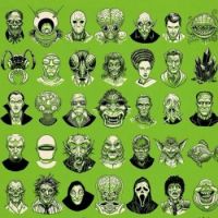faces of horror/sci fi/comedy/....