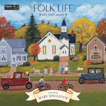 Jigsaw Puzzle | 256 pieces | Wells St. 2021 Wall Calendar Folk Life ...