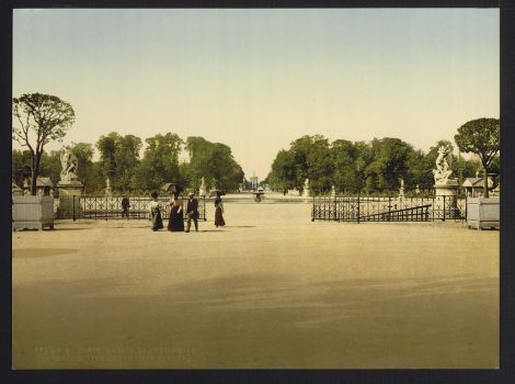 Paris 1900 - Jardins des Tuileries