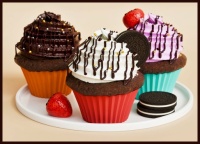 Cupcakes, resizable 12 to 588 pieces