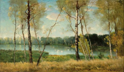 Jezero v Ermenonville  - Lake in Ermenonville - 1882
