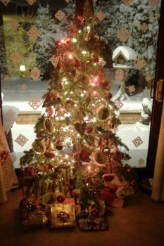 My Old Faithful Christmas Tree Lit!