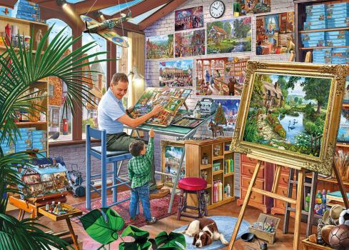 Grandpa painting