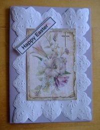 Cards - Easter - Purple Peonies & Lily (12 - 304 Pieces)
