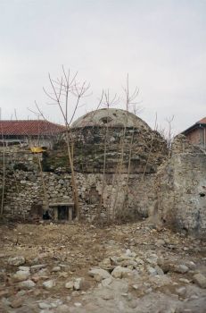 Ruins of XVII c. ottoman baths in Mostar, Herzegovina