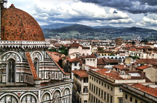 Panorama roof tops Florence
