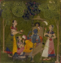 Krishna and the milkmaids