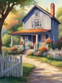 Country Cottage, resizable 12 to 500 pieces