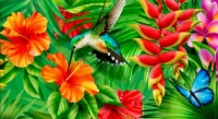 Lori Anzalone Workbook Landscape & Hummingbird
