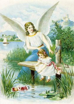 Jigsaw Puzzle | Themes Vintage illustrations/pictures - Guardian angel