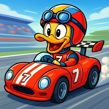 Solve Racing duck jigsaw puzzle online with 306 pieces