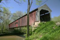 Cox Ford covered bridge in Turkey Run State Park, Indiana (Daniel Schwen, commons.wikimedia.org)