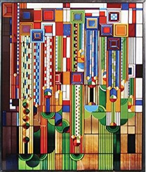 Solve Frank Lloyd Wright Saguaro Stained Glass jigsaw puzzle online ...