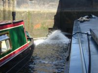 sharing a lock on the River Avon