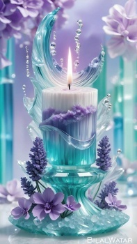 Purple Aqua Candle from Everything Purple FB