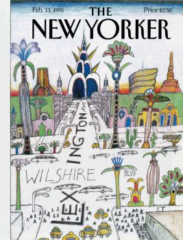 Saul Steinberg - New Yorker cover (Wilshire & Lex)