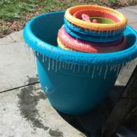 planters waiting for spring