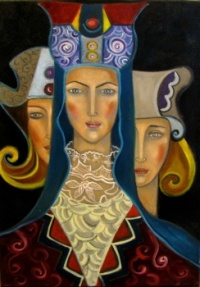 Krystyna Ruminkiewicz  -  'The Lace'  Polish Artist, Born in Warsaw 1961