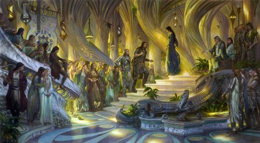 Beren and Luthien in the Court of Thingol and Melian