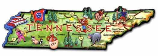 Tennessee travel magnet