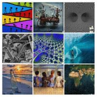 Jigsaw collage of jigsaws