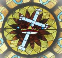 Stained glass window/cross