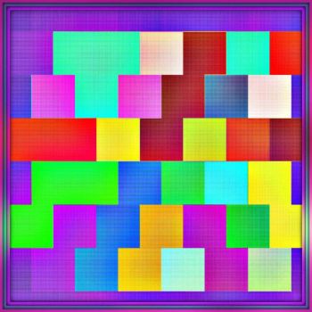 Squares in every color of the rainbow