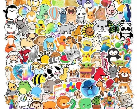 Solve stickers jigsaw puzzle online with 99 pieces