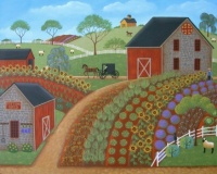 Country Garden Folk Art by Mary Charles