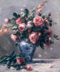 Pierre Auguste Renoir - Vase of Roses