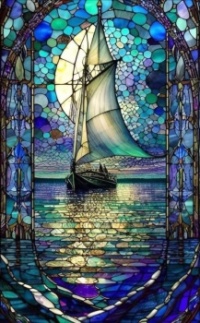Beautiful stained glass window