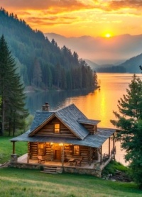 Sunset at the Cabin....